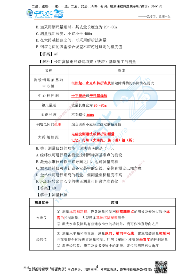 02.25一建机电实务-选择题（查漏补缺）_2026年一级建造师_2026年一建机电_2025年一建机电SVIP_04-冲刺串讲✿考点强化✿小灶集训_46-机电《冲刺面授班》刘建军ZJ_课程讲义