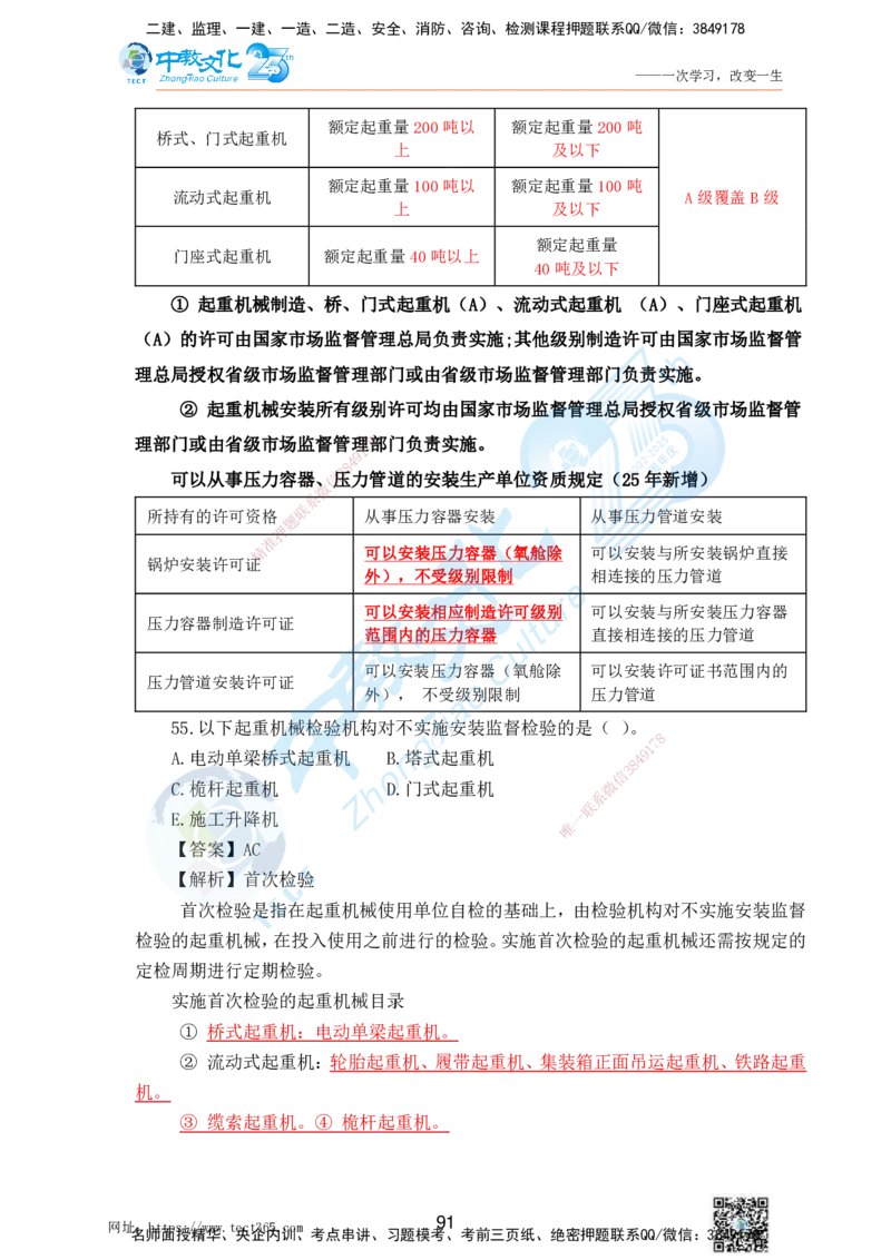 02.25一建机电实务-选择题（查漏补缺）_2026年一级建造师_2026年一建机电_2025年一建机电SVIP_04-冲刺串讲✿考点强化✿小灶集训_46-机电《冲刺面授班》刘建军ZJ_课程讲义
