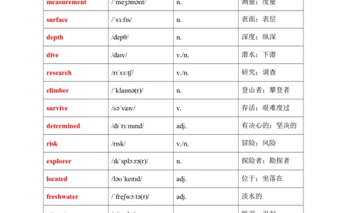 2026春人教版英语八下单元知识清单Unit4_初中英语新版_最新人教版英语八年级下册_2026春新人教版八下（更新中）_19知识清单U1-U6