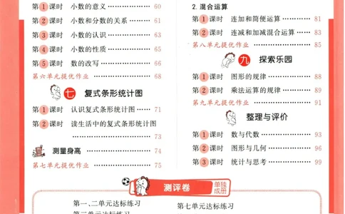 53天天练四年级下册数学冀教版_2024年人教版小学数学一二三四五六年级上册下册期中期末试a0747_小学全科《同步练习+精品试卷》打包下载（1-6年级单元月考期中期末试卷）_小学数学