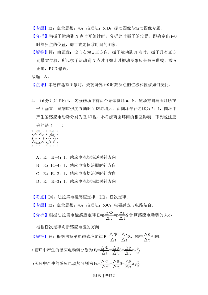 2016年高考物理试卷（北京）（解析卷）_物理历年高考真题_新&middot;Word版2008-2025&middot;高考物理真题_物理（按年份分类）2008-2025_2016&middot;高考物理真题