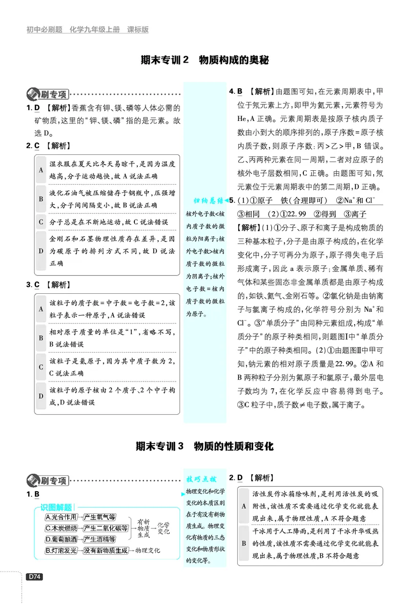 2026《初中必刷题》化学9上(鲁教版)批注式详答与详析_2026《初中必刷题》全科多版本_2025秋_2026版初中《必刷题》9年级上册（7科全）（多版本合集）