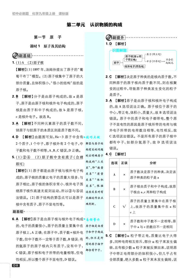 2026《初中必刷题》化学9上(鲁教版)批注式详答与详析_2026《初中必刷题》全科多版本_2025秋_2026版初中《必刷题》9年级上册（7科全）（多版本合集）