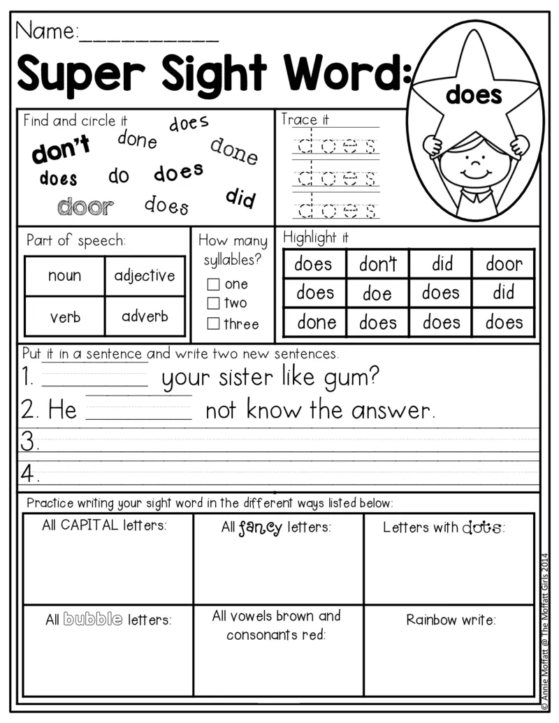 4自然拼读SightWords(启蒙阅读高频词）_幼小衔接全套_幼小衔接资料大全_幼小衔接资料1️⃣_017高频词翻翻卡500页_五个级别高频词SightWords练习纸​