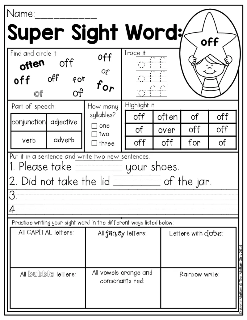 4自然拼读SightWords(启蒙阅读高频词）_幼小衔接全套_幼小衔接资料大全_幼小衔接资料1️⃣_017高频词翻翻卡500页_五个级别高频词SightWords练习纸​