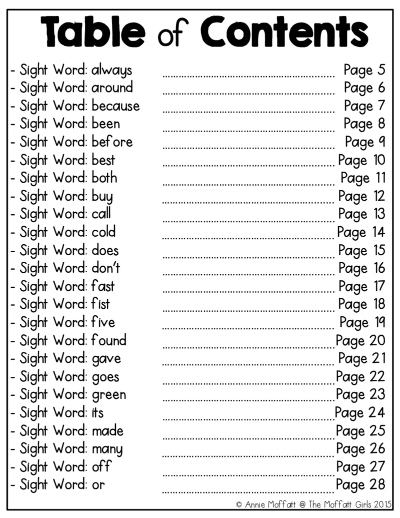 4自然拼读SightWords(启蒙阅读高频词）_幼小衔接全套_幼小衔接资料大全_幼小衔接资料1️⃣_017高频词翻翻卡500页_五个级别高频词SightWords练习纸​