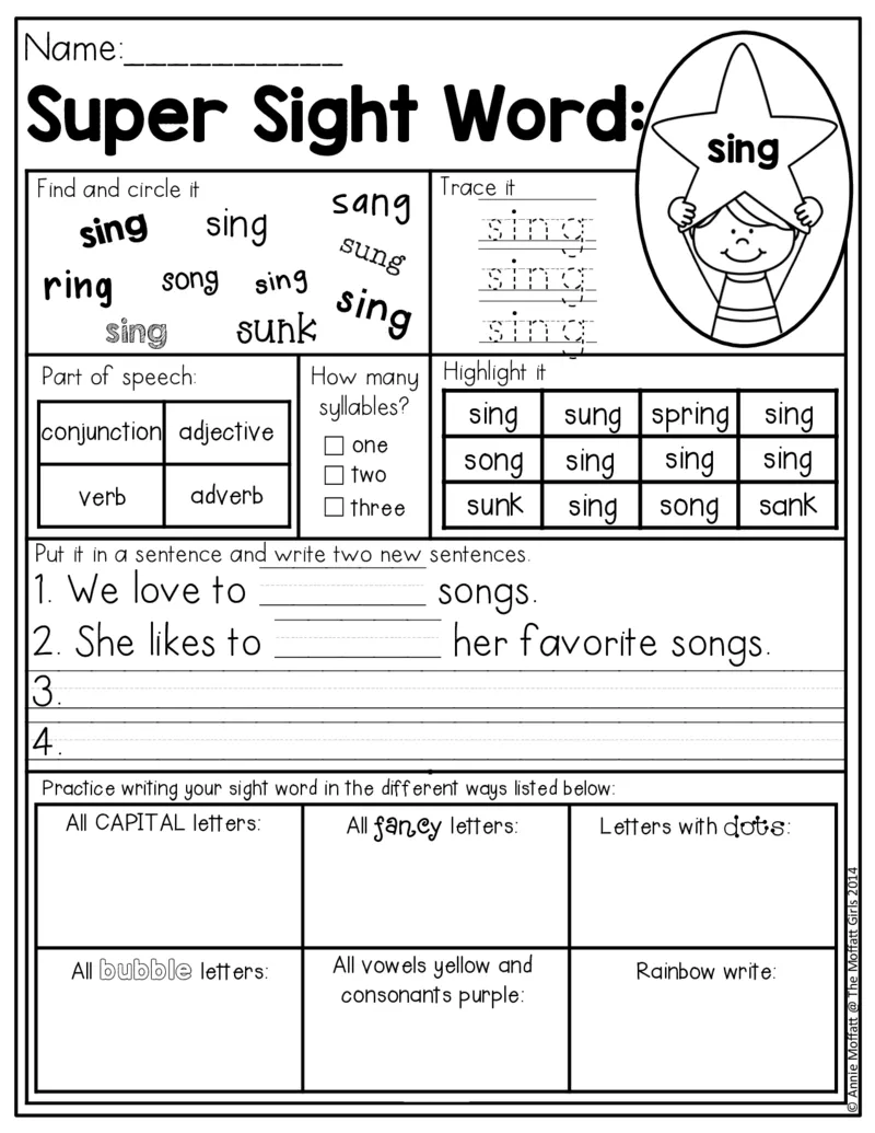 4自然拼读SightWords(启蒙阅读高频词）_幼小衔接全套_幼小衔接资料大全_幼小衔接资料1️⃣_017高频词翻翻卡500页_五个级别高频词SightWords练习纸​