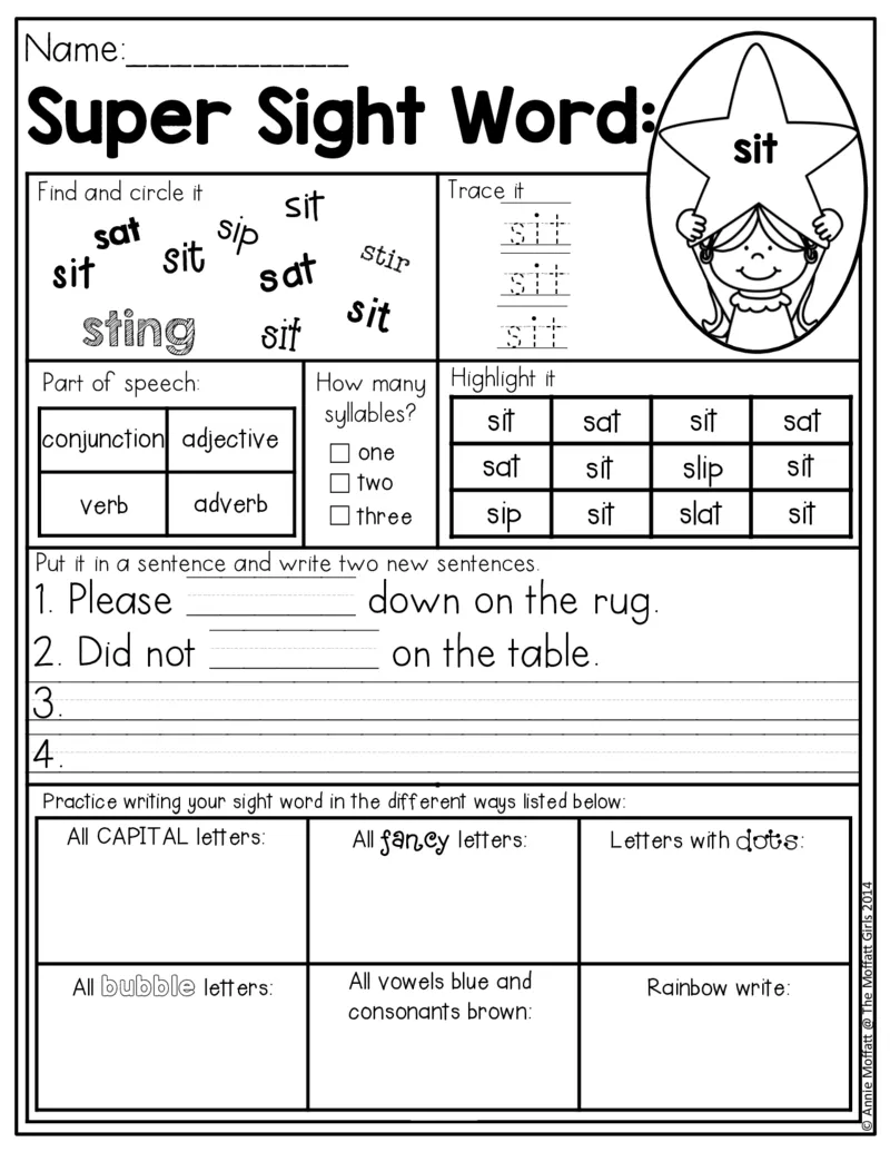 4自然拼读SightWords(启蒙阅读高频词）_幼小衔接全套_幼小衔接资料大全_幼小衔接资料1️⃣_017高频词翻翻卡500页_五个级别高频词SightWords练习纸​