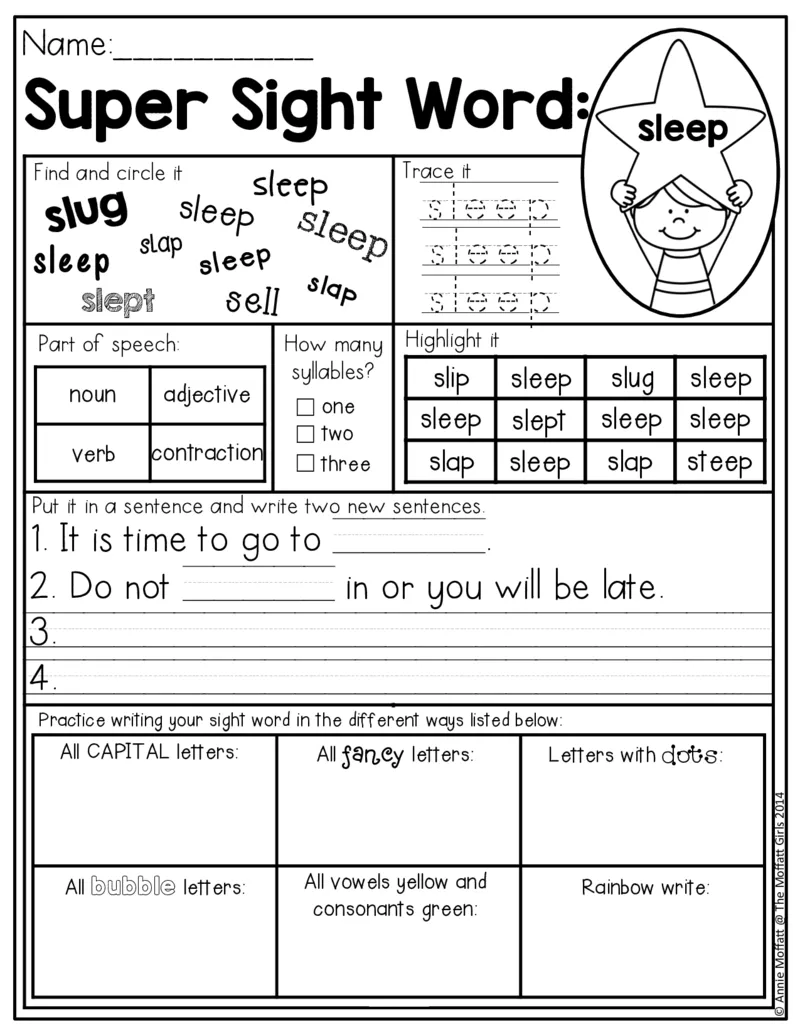 4自然拼读SightWords(启蒙阅读高频词）_幼小衔接全套_幼小衔接资料大全_幼小衔接资料1️⃣_017高频词翻翻卡500页_五个级别高频词SightWords练习纸​