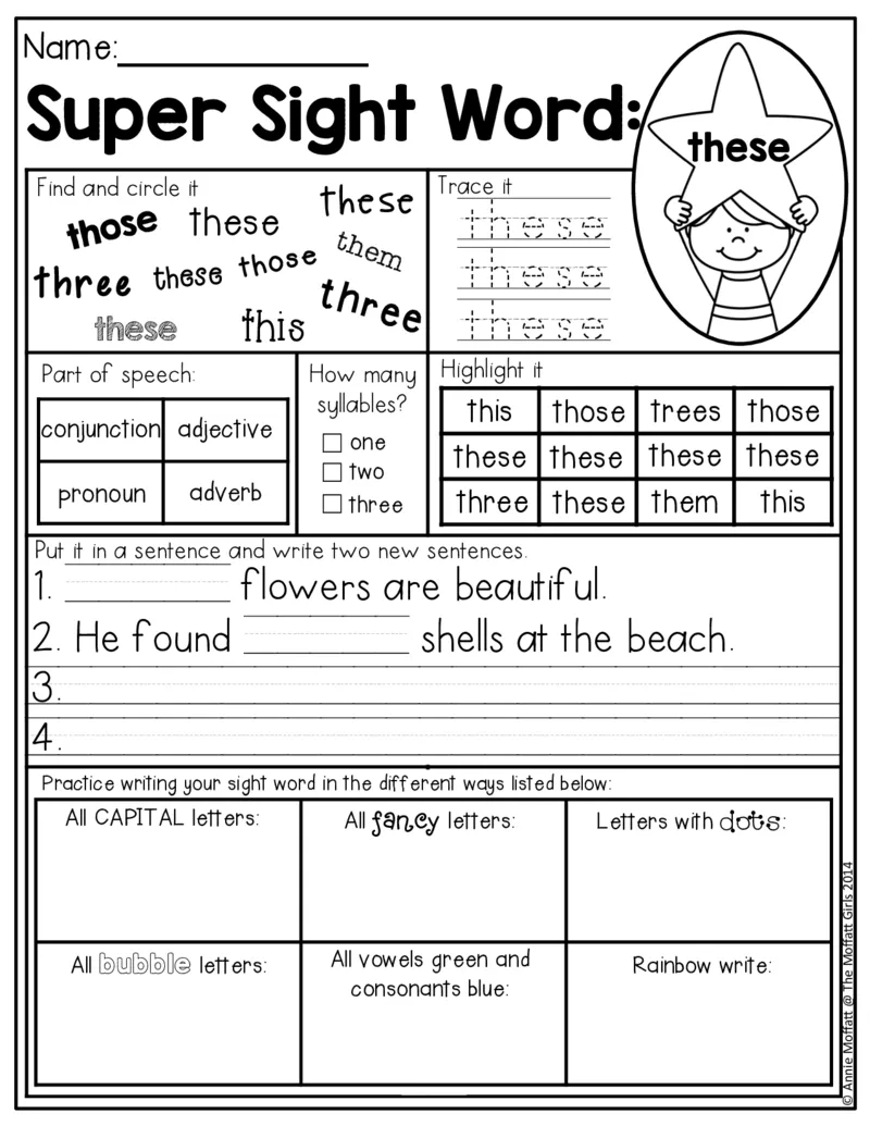 4自然拼读SightWords(启蒙阅读高频词）_幼小衔接全套_幼小衔接资料大全_幼小衔接资料1️⃣_017高频词翻翻卡500页_五个级别高频词SightWords练习纸​