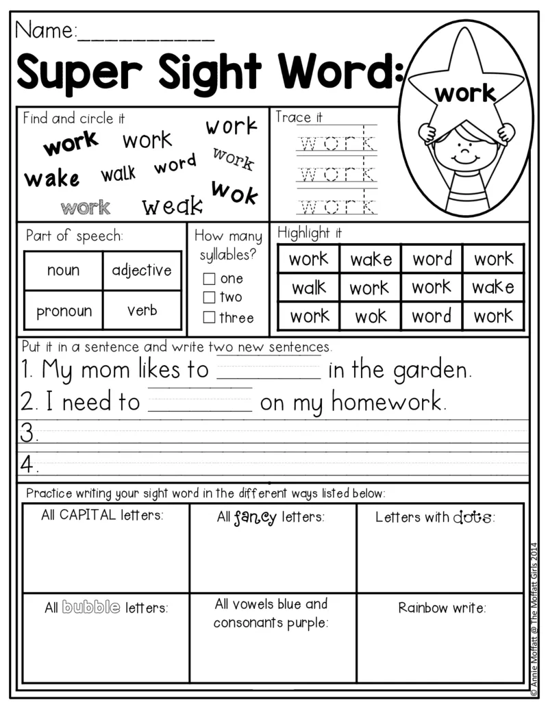 4自然拼读SightWords(启蒙阅读高频词）_幼小衔接全套_幼小衔接资料大全_幼小衔接资料1️⃣_017高频词翻翻卡500页_五个级别高频词SightWords练习纸​