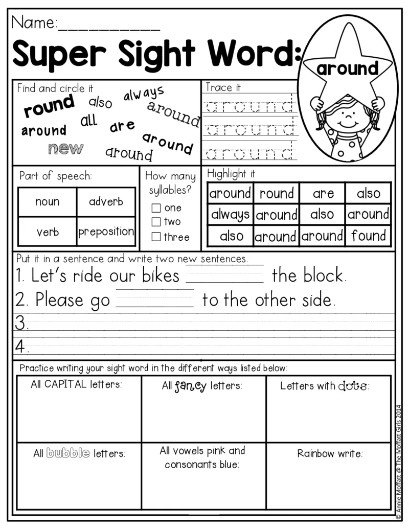 4自然拼读SightWords(启蒙阅读高频词）_幼小衔接全套_幼小衔接资料大全_幼小衔接资料1️⃣_017高频词翻翻卡500页_五个级别高频词SightWords练习纸​