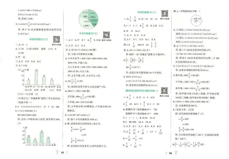 25秋《学霸冲A卷》6年级上册数学人教版_25秋《小学学霸冲A卷》数学人教版1-6_25秋《小学学霸冲A卷》数学RJ6上