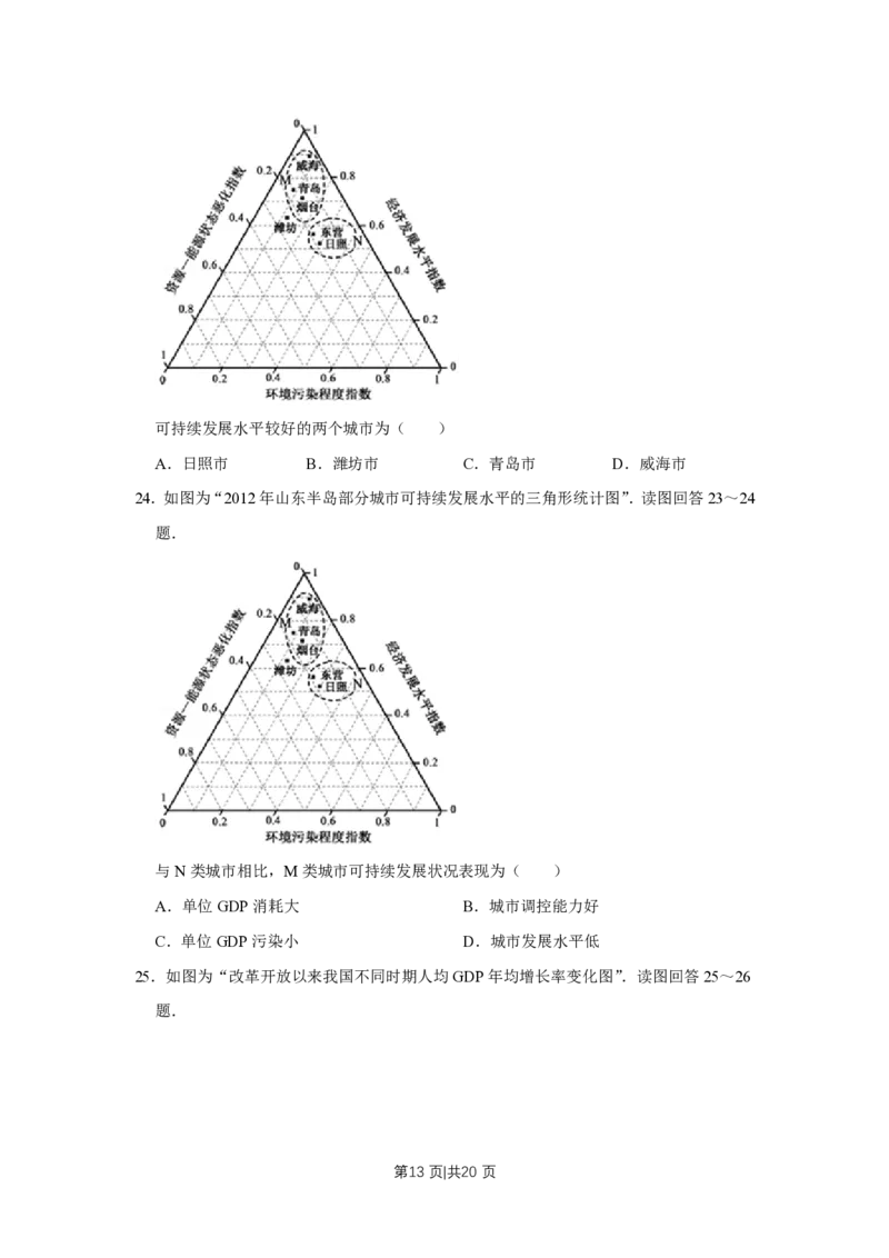 2017年高考地理试卷（江苏）（空白卷）_地理历年高考真题_新&middot;PDF版2008-2025&middot;高考地理真题_地理（按试卷类型分类）2008-2025_自主命题卷&middot;地理（2008-2025）