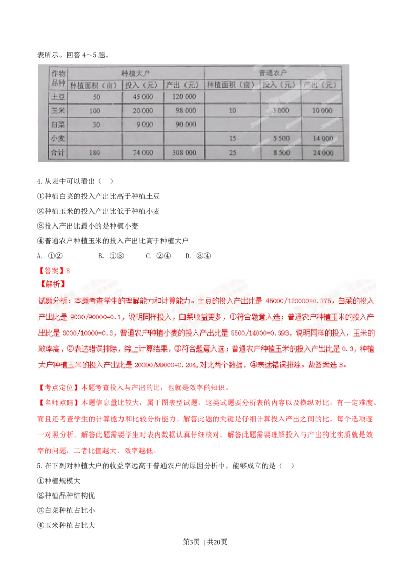 2015年高考政治试卷（海南）（解析卷）_政治历年高考真题_新&middot;Word版2008-2025&middot;高考政治真题_政治（按年份分类）2008-2025_2015&middot;政治高考真题