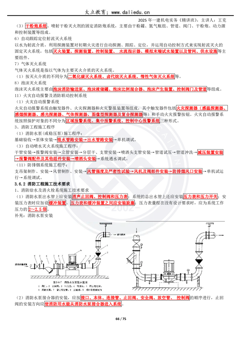 2025一建《机电》精讲讲义_2026年一级建造师_2026年一建机电_2025年一建机电SVIP_02-基础精讲✿高端面授✿深度强化_46-机电《深度精讲班》王克DL