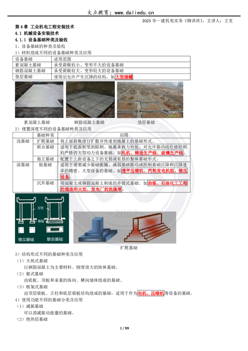 2025一建《机电》精讲讲义_2026年一级建造师_2026年一建机电_2025年一建机电SVIP_02-基础精讲✿高端面授✿深度强化_46-机电《深度精讲班》王克DL
