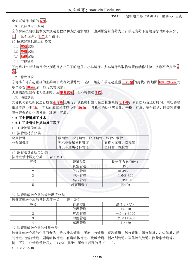 2025一建《机电》精讲讲义_2026年一级建造师_2026年一建机电_2025年一建机电SVIP_02-基础精讲✿高端面授✿深度强化_46-机电《深度精讲班》王克DL