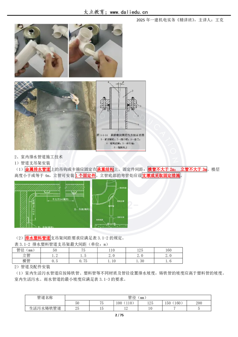 2025一建《机电》精讲讲义_2026年一级建造师_2026年一建机电_2025年一建机电SVIP_02-基础精讲✿高端面授✿深度强化_46-机电《深度精讲班》王克DL