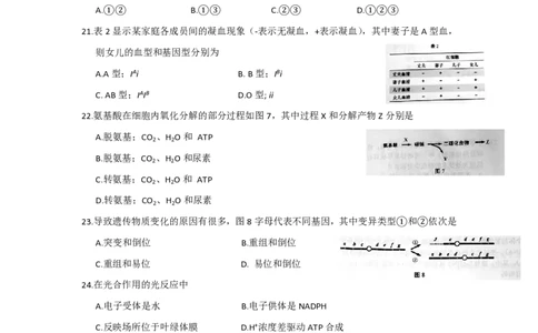 2016年高考生物试卷（上海）（空白卷）_生物历年高考真题_新&middot;PDF版2008-2025&middot;高考生物真题_生物（按试卷类型分类）2008-2025_自主命题卷&middot;生物（2008-2025）_上海自主命题&middot;生物（2008-2022）