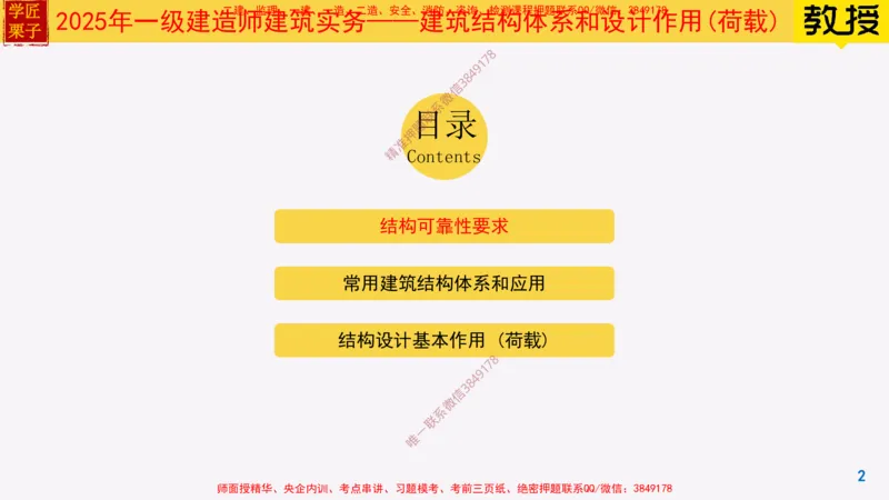 07-结构可靠性要求25全新_2026年一级建造师_2026年一建建筑_2025年一建建筑SVIP_02-基础精讲✿高端面授✿深度强化_08-建筑《超级精讲班》栗子XJ_25精讲讲义