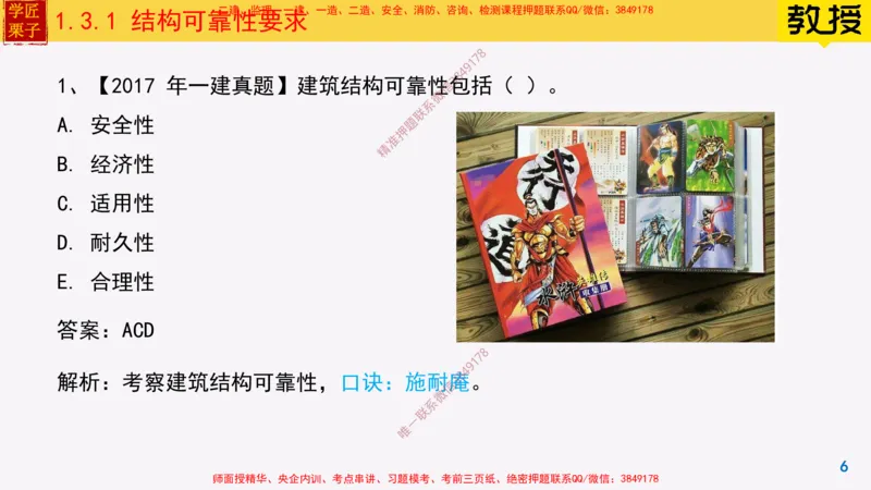 07-结构可靠性要求25全新_2026年一级建造师_2026年一建建筑_2025年一建建筑SVIP_02-基础精讲✿高端面授✿深度强化_08-建筑《超级精讲班》栗子XJ_25精讲讲义