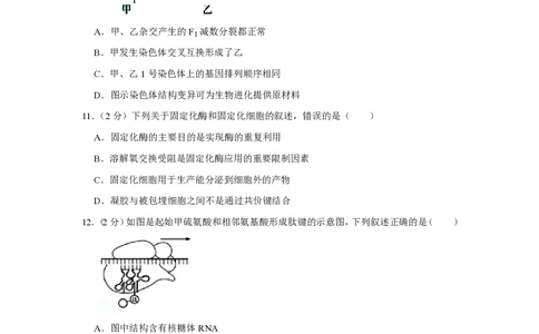 2015年高考生物试卷（江苏）（空白卷）_生物历年高考真题_新&middot;PDF版2008-2025&middot;高考生物真题_生物（按省份分类）2008-2025_2008-2025&middot;（江苏）生物高考真题