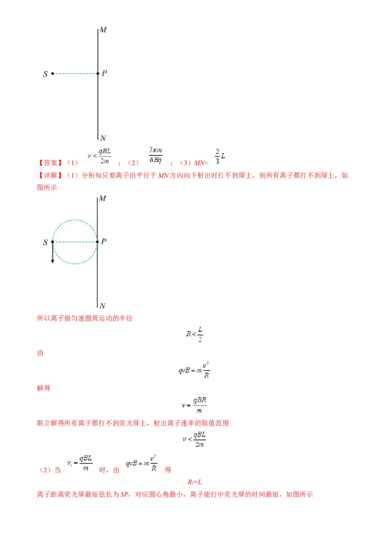 专题12磁偏转模型中的关键几何条件（解析版）_2025高中物理模型方法技巧高三复习专题练习讲义_高考物理热点模型
