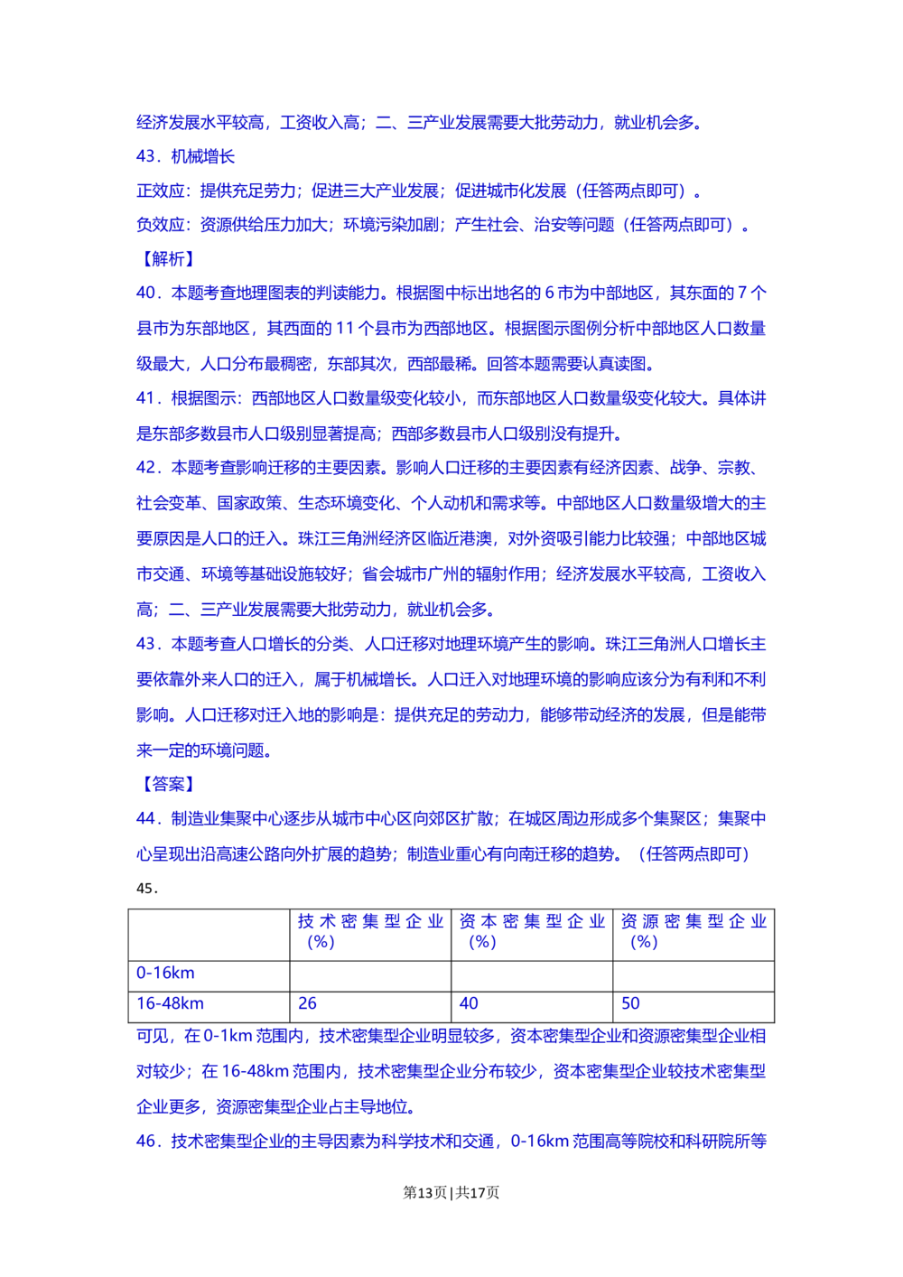 2013年高考地理试题（上海）（解析卷）_地理历年高考真题_新&middot;Word版2008-2025&middot;高考地理真题_地理（按省份分类）2008-2025_2008-2021,2025&middot;（上海）地理高考真题