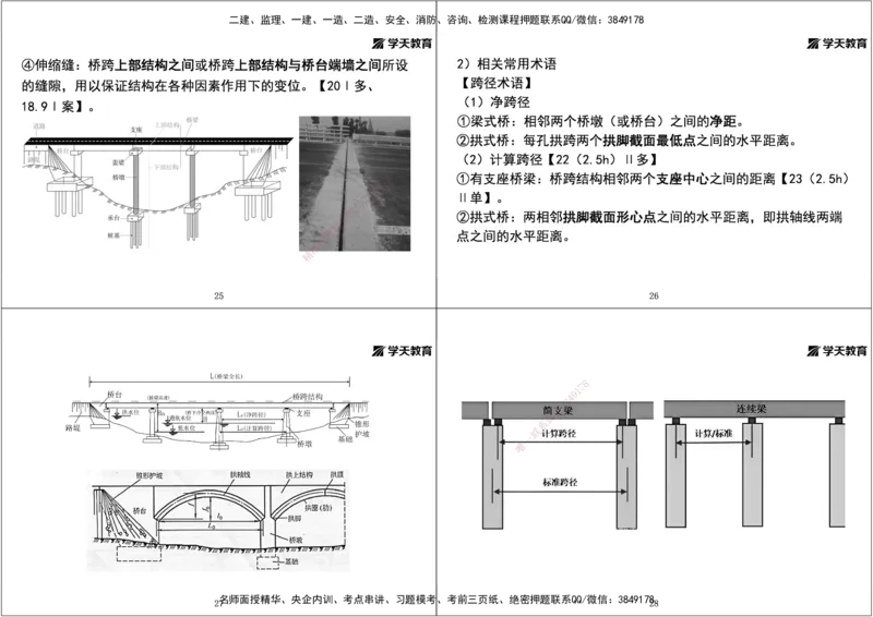 01.2025年一建直播带学第2章城市桥梁工程（黑白打印版）_2026年一级建造师_2026年一建市政_2025年一建市政SVIP_02-基础精讲✿高端面授✿深度强化_44-市政《直播带学班》董祥XT