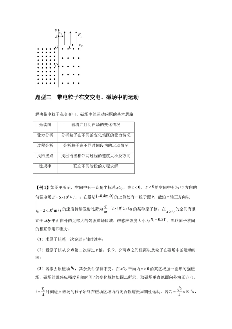 专题26带电粒子在复合场中的运动（原卷版）_2025高中物理模型方法技巧高三复习专题练习讲义_新版高考物理模型与方法