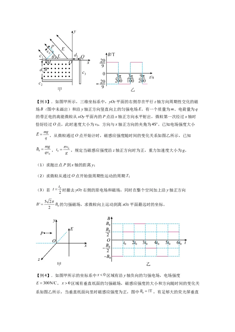 专题26带电粒子在复合场中的运动（原卷版）_2025高中物理模型方法技巧高三复习专题练习讲义_新版高考物理模型与方法
