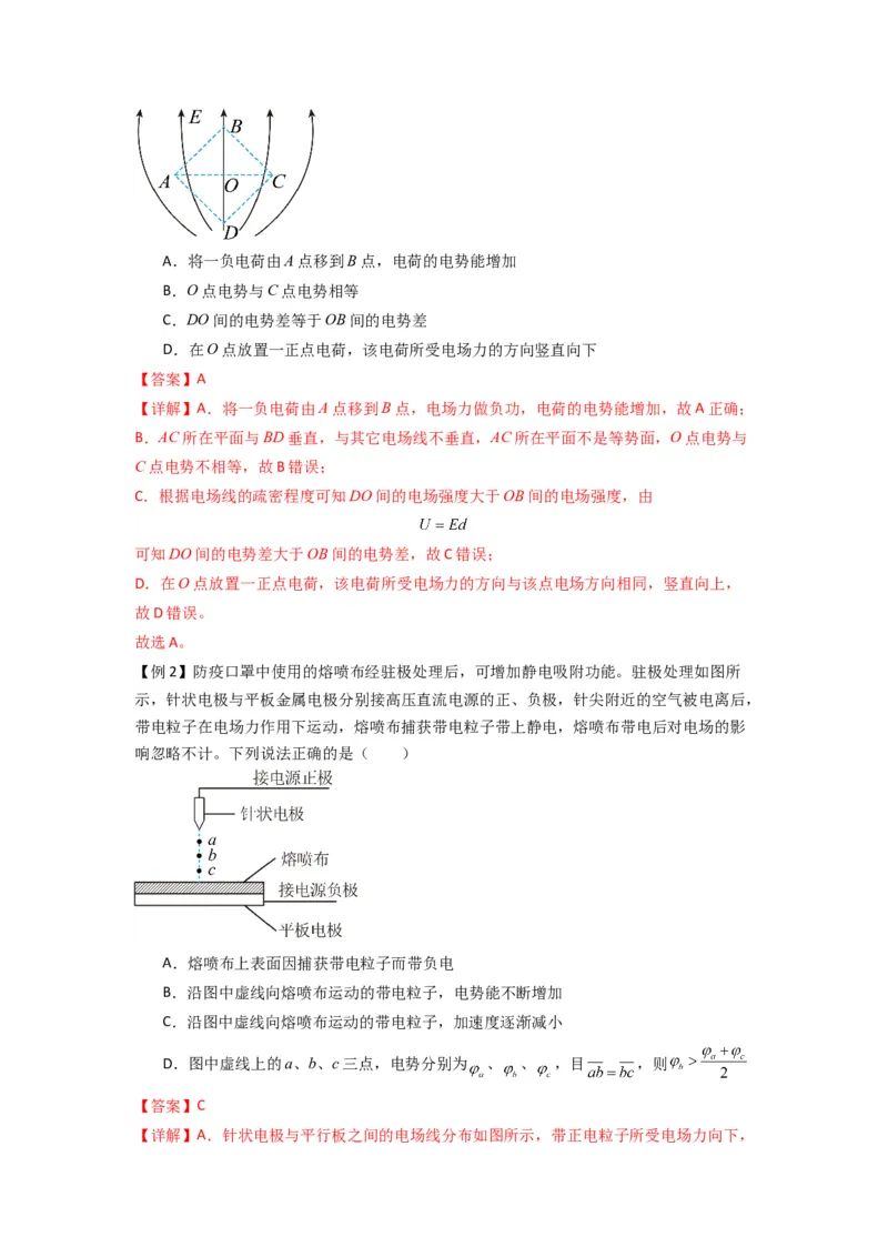 专题21电场能的性质（解析版）_2025高中物理模型方法技巧高三复习专题练习讲义_新版高考物理模型与方法
