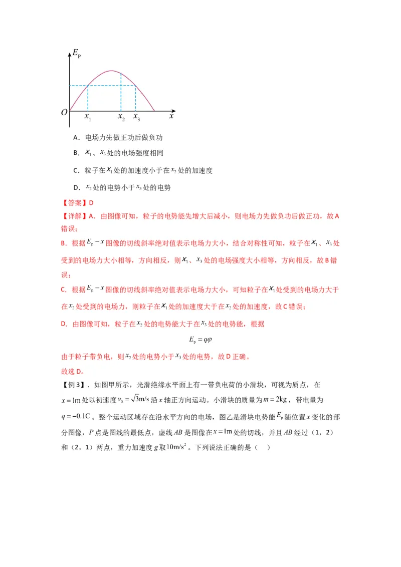 专题21电场能的性质（解析版）_2025高中物理模型方法技巧高三复习专题练习讲义_新版高考物理模型与方法