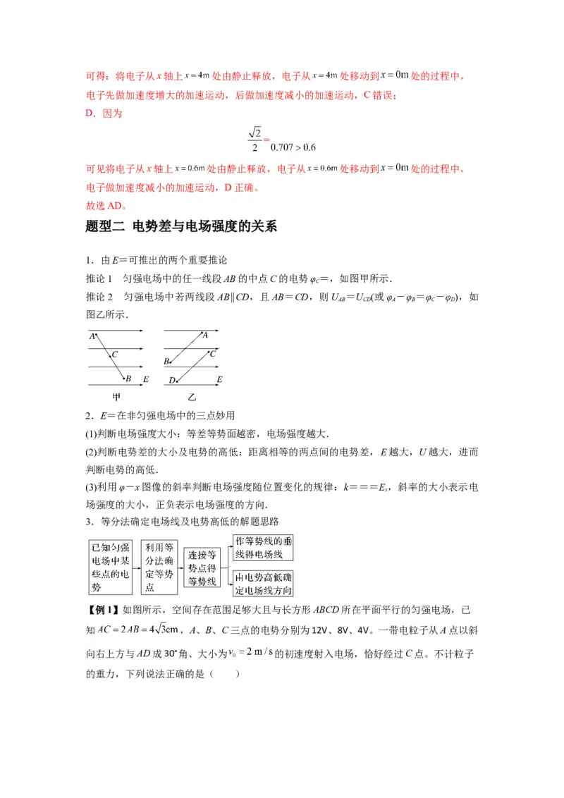 专题21电场能的性质（解析版）_2025高中物理模型方法技巧高三复习专题练习讲义_新版高考物理模型与方法