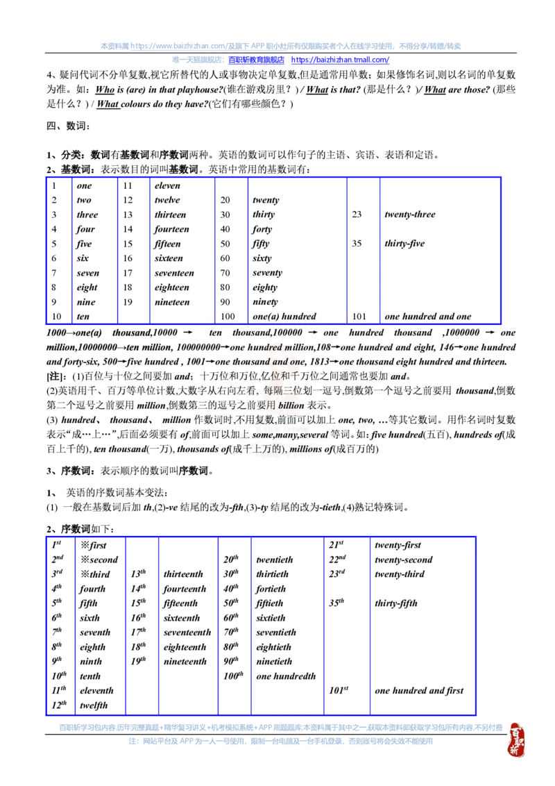 英语专项-英语语法归纳汇总讲义_三桶油_中海油_中海油笔试_6、英语专项