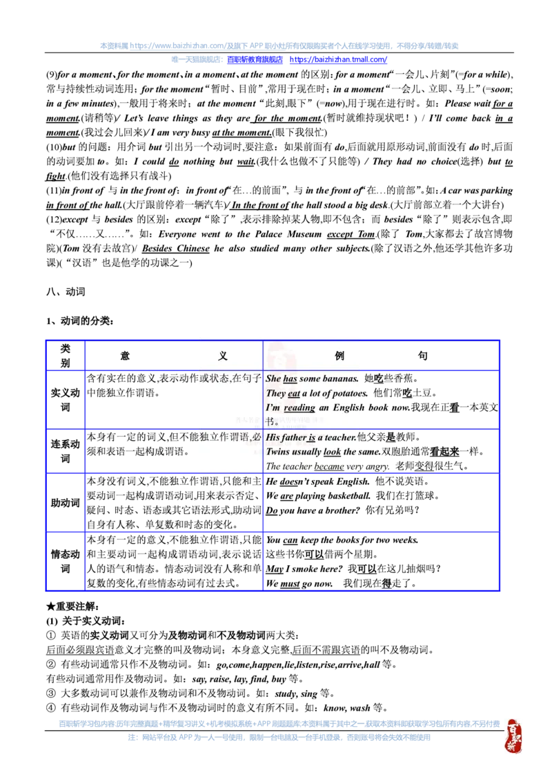 英语专项-英语语法归纳汇总讲义_三桶油_中海油_中海油笔试_6、英语专项
