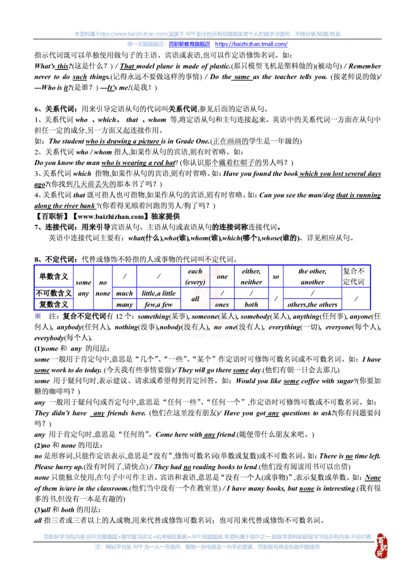 英语专项-英语语法归纳汇总讲义_三桶油_中海油_中海油笔试_6、英语专项