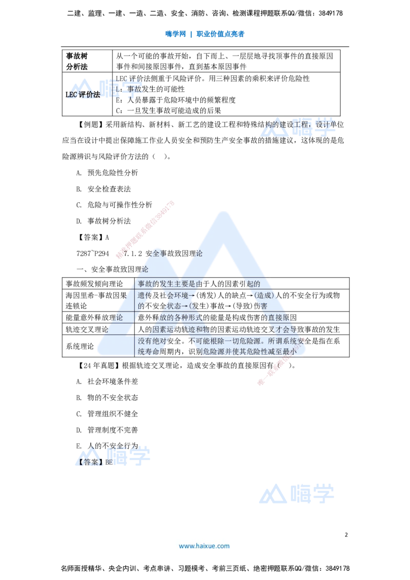 23.2025杨彬-考前拔分速成-第7章（1）7.1施工安全管理基本理论_2026年一级建造师_2026年一建管理_2025年一建管理SVIP_04-冲刺串讲✿考点强化✿小灶集训_讲义