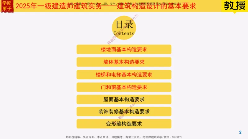05-建筑构造设计的基本要求上_2026年一级建造师_2026年一建建筑_2025年一建建筑SVIP_02-基础精讲✿高端面授✿深度强化_08-建筑《超级精讲班》栗子XJ_25精讲讲义