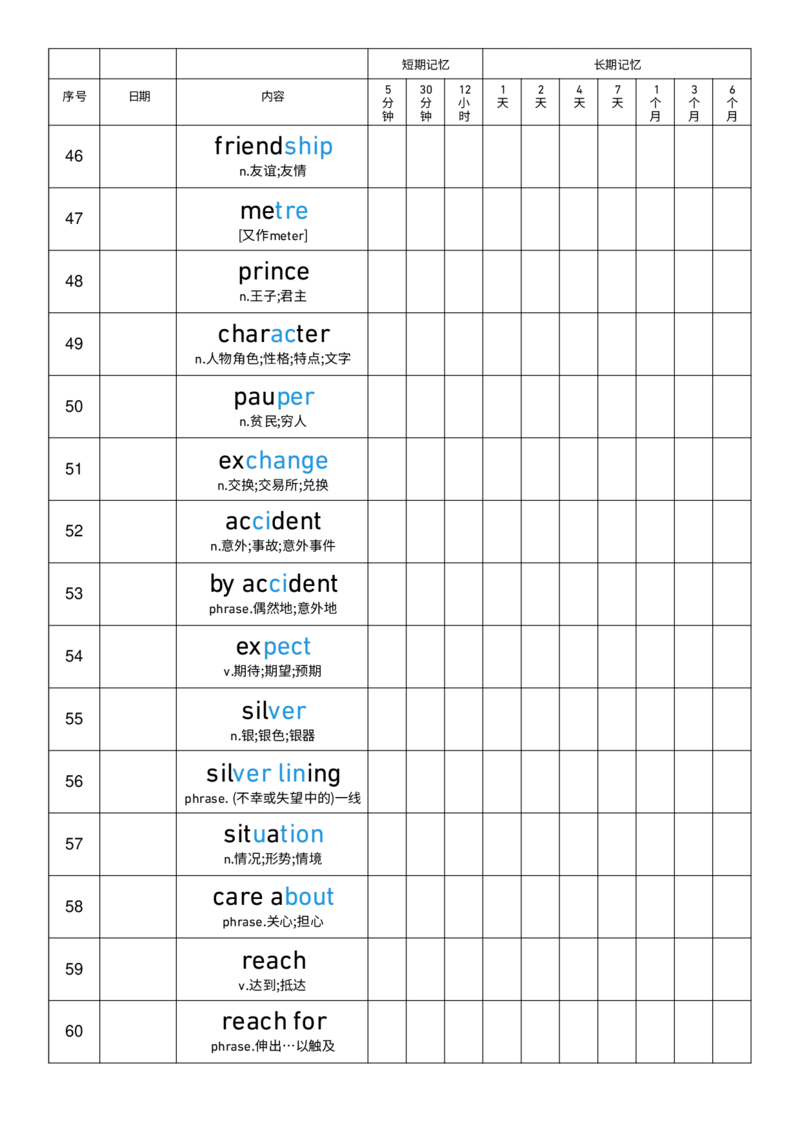 2025秋人教版八年级上册英语U3艾宾浩斯记忆表单词默写_初中英语新版_最新人教版英语八年级上册_新版_初中英语8上新更新第三套可选择_10单词默写+字帖_单词表