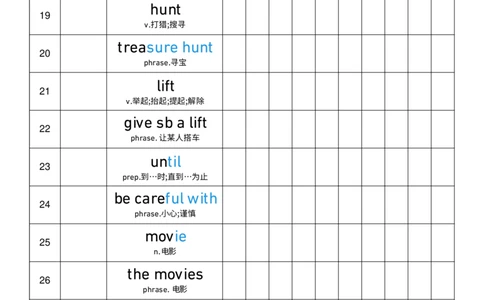 2025秋人教版八年级上册英语U2艾宾浩斯记忆表单词默写_初中英语新版_最新人教版英语八年级上册_新版_初中英语8上新更新第三套可选择_10单词默写+字帖_单词表