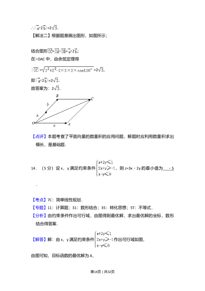 2017年高考数学试卷（理）（新课标Ⅰ）（解析卷）_历年高考真题合集_数学历年高考真题_新&middot;Word版2008-2025&middot;高考数学真题_数学（按年份分类）2008-2025_2017&middot;高考数学真题