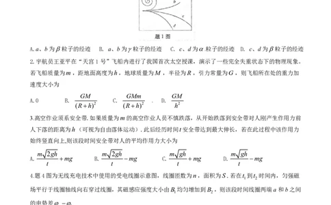 2015年高考物理试卷（重庆）（空白卷）_物理历年高考真题_新&middot;PDF版2008-2025&middot;高考物理真题_物理（按试卷类型分类）2008-2025_自主命题卷&middot;物理（2008-2025）