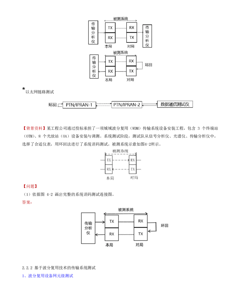 06.24-第二章-2.2-传输系统及核心网测试（一）_2026年一级建造师_2026年一建通信_2025年一建通信SVIP_02-基础精讲✿高端面授✿深度强化_16-通信《天一精讲班》邵春宝KL_02.第二章