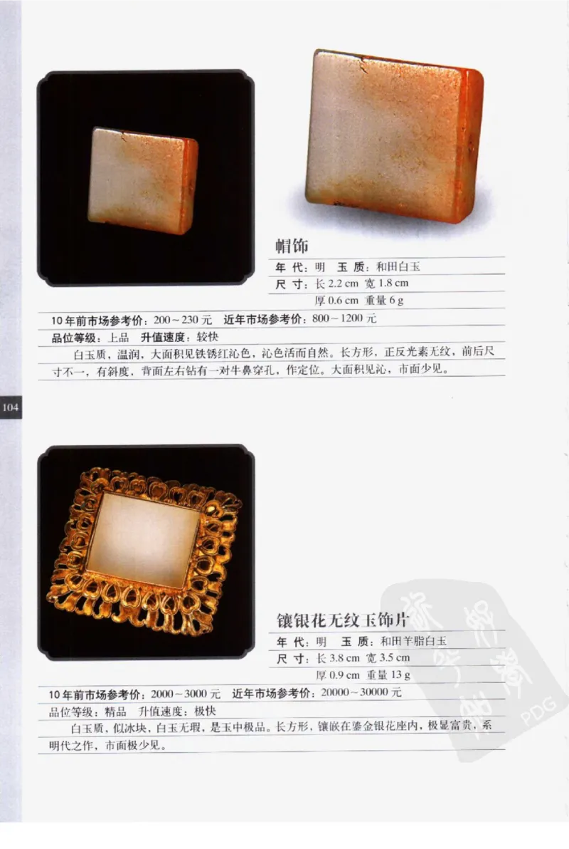 民间古玉器图鉴小件类_X018-玉石珠宝鉴定教程最新合集_8、玉石翡翠鉴定与投资电子资料