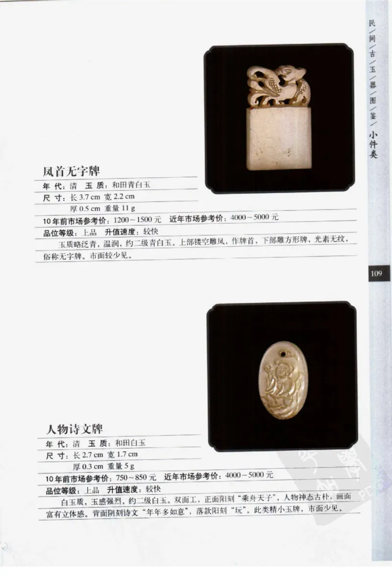 民间古玉器图鉴小件类_X018-玉石珠宝鉴定教程最新合集_8、玉石翡翠鉴定与投资电子资料