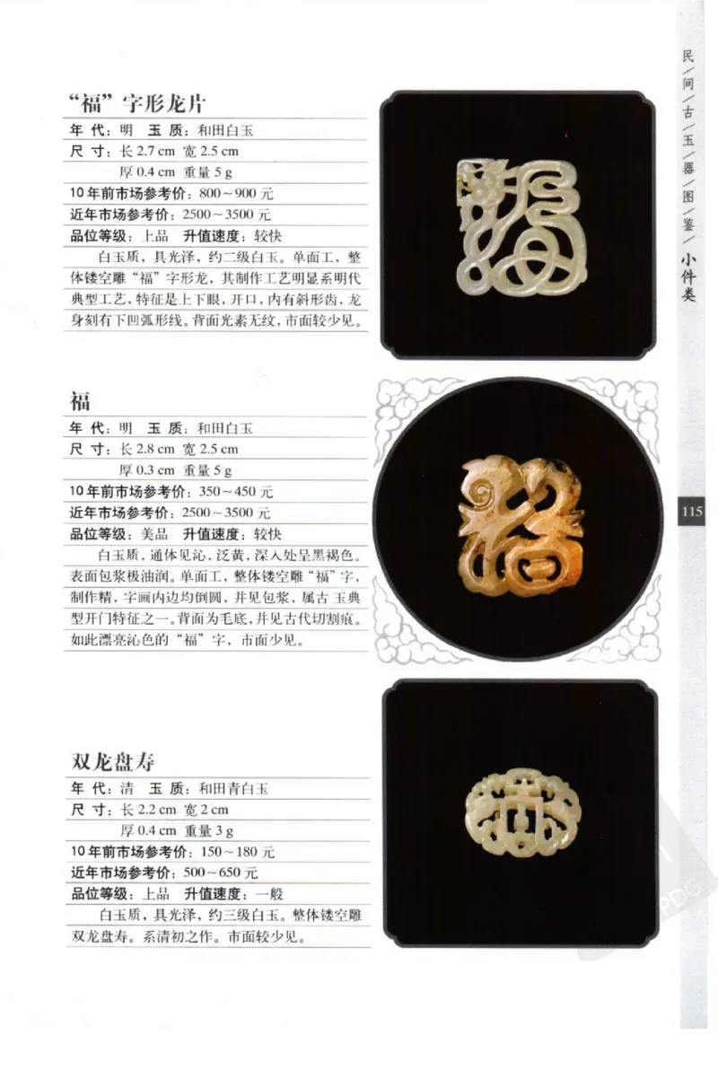 民间古玉器图鉴小件类_X018-玉石珠宝鉴定教程最新合集_8、玉石翡翠鉴定与投资电子资料