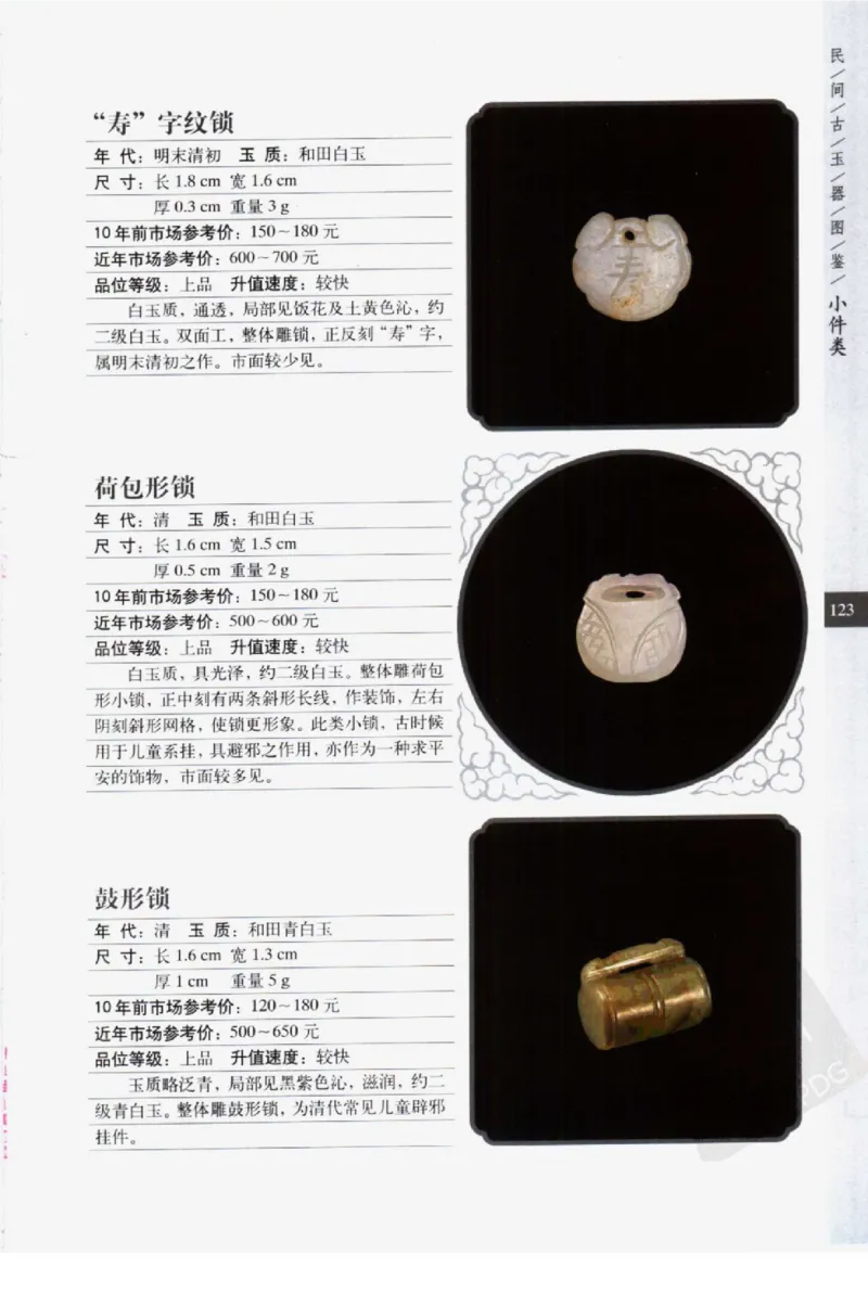 民间古玉器图鉴小件类_X018-玉石珠宝鉴定教程最新合集_8、玉石翡翠鉴定与投资电子资料