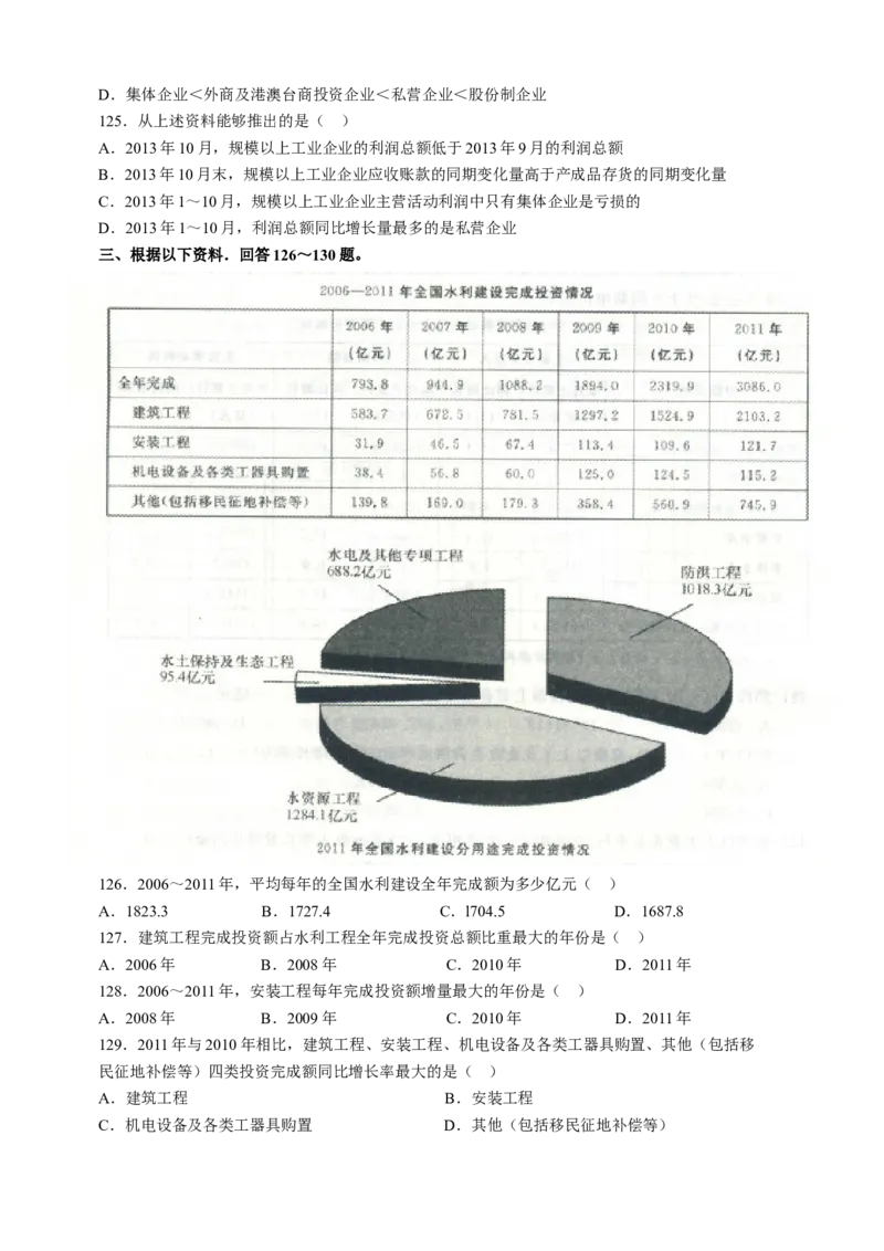 行政职业能力测验模拟预测试卷-6_2025春招题库汇总_国企综合题库_1、国企招聘考试------笔试资料_职业能力测试_2、国企行测全面练习40套(含答案)